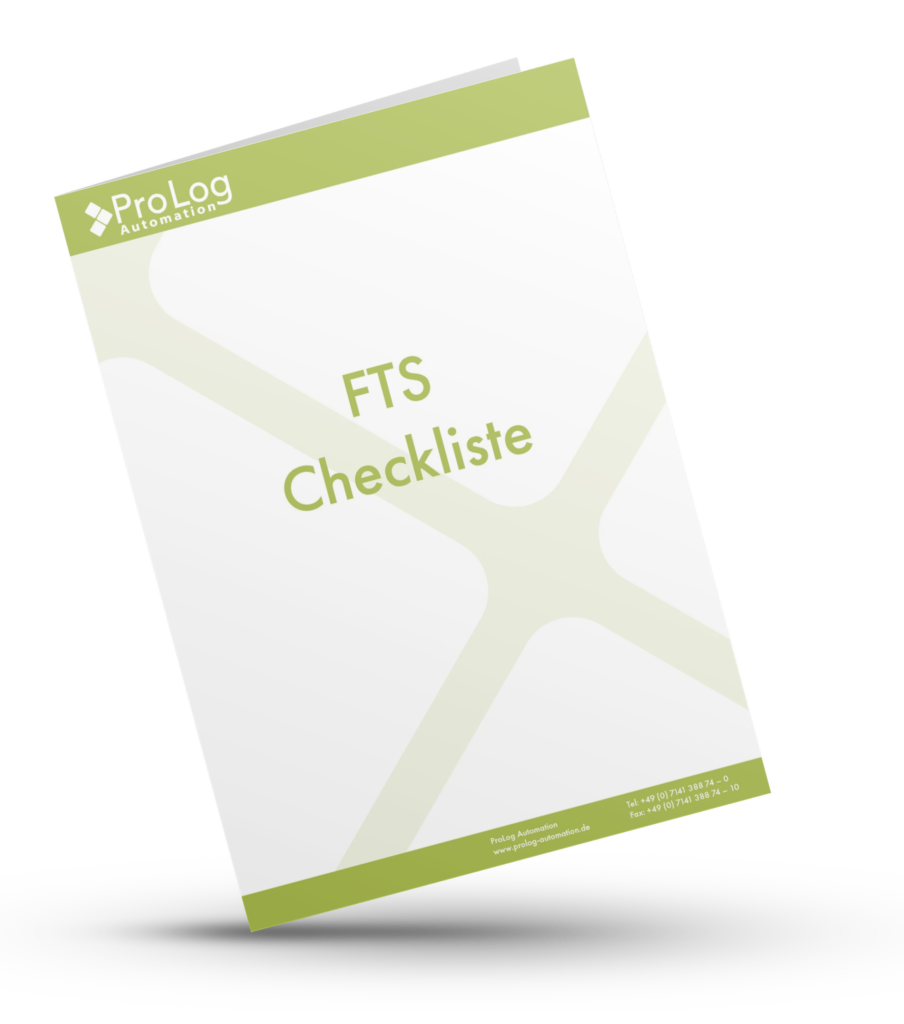 Broschüre von Prolog Automation. FTS Checkliste