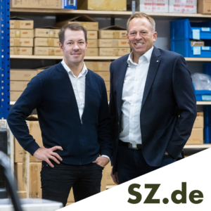 Bild Süddeutsche Zeitung. Markus Zipper und Volker Single. FTS Intralogistik