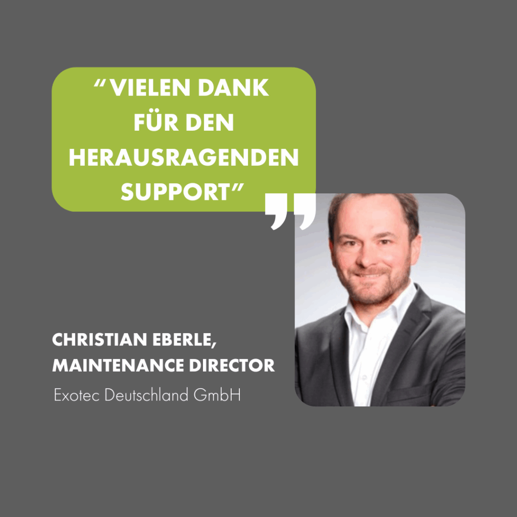 Christian Eberle Maintenance Director Exotec Deutschland GmbH