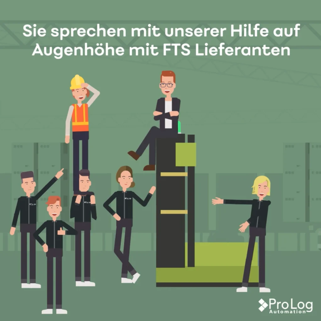 Sie sprechen mit unserer Hilfe auf Augenhöhe mit FTS Lieferanten.